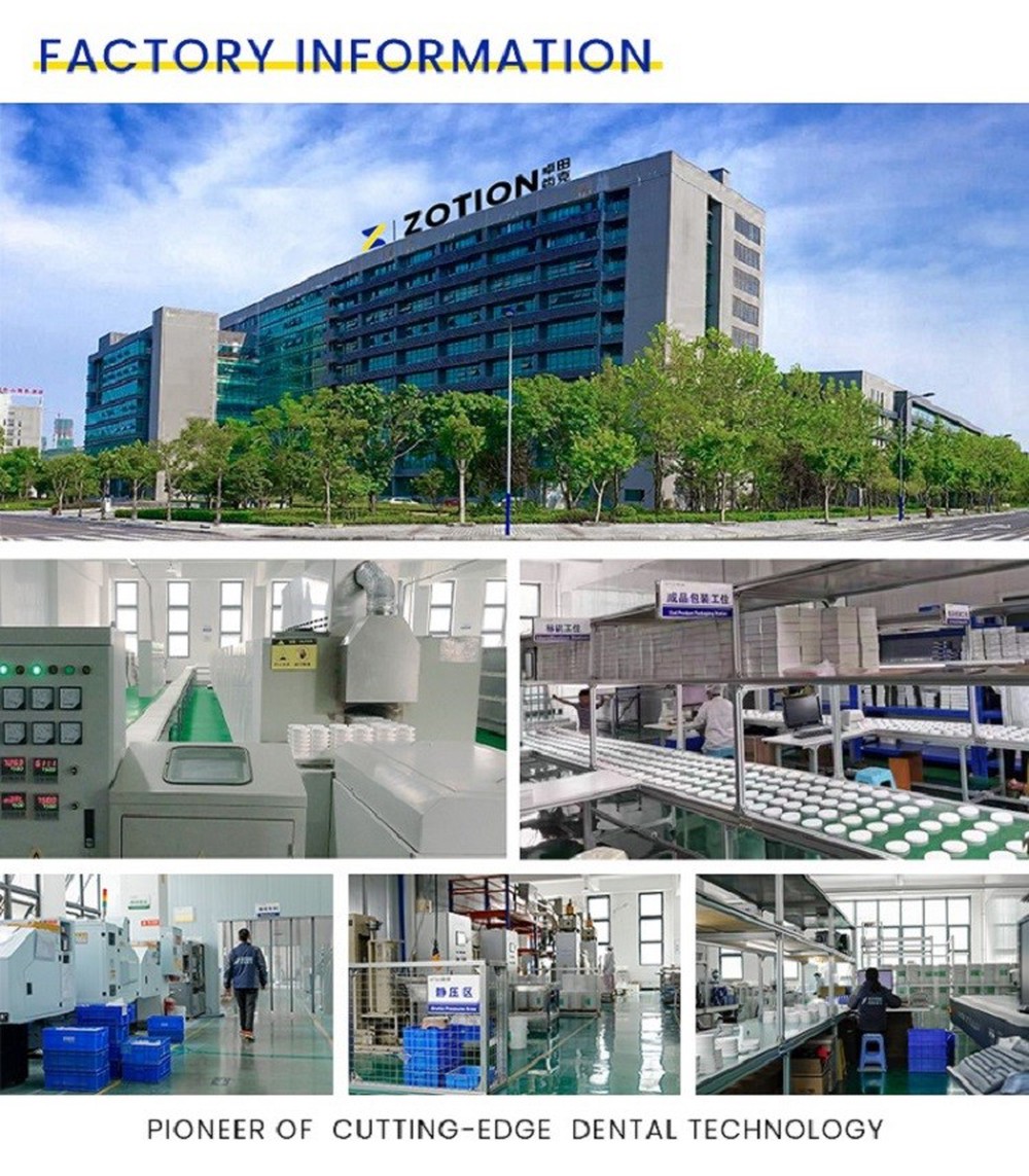 ZOTION HTC STC Preshaded Zirconia disc For Dental Crown factory ZOTION HTC STC Preshaded Zirconia disc For Dental Crown factory