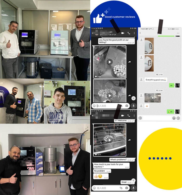 Dry Milling Machine For Dental Lab customer feedback Dry Milling Machine For Dental Lab customer feedback